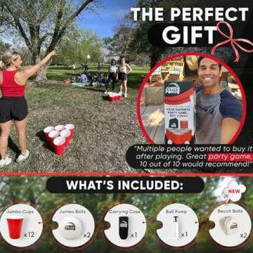 Jumbo Pong Giant Yard Games for Outdoor Fun and Parties