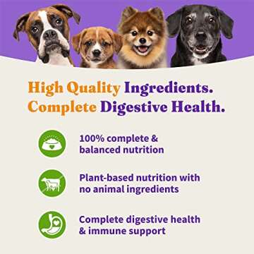Halo Holistic Plant-Based Recipe With Superfoods, Complete Digestive Health, Vegan Dry Dog Food Bag, Adult Formula, 10-lb Bag