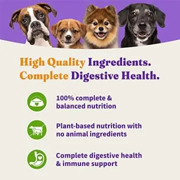 Halo Holistic Plant-Based Recipe With Superfoods, Complete Digestive Health, Vegan Dry Dog Food Bag, Adult Formula, 10-lb Bag
