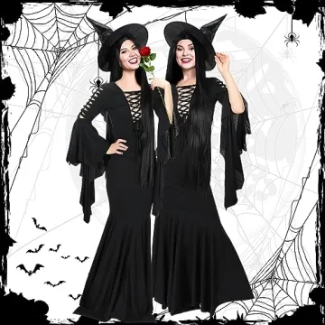 Stunning Halloween Witch Costume Set for Women