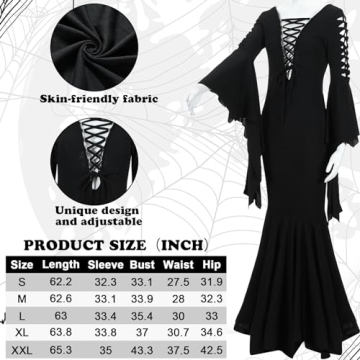 Stunning Halloween Witch Costume Set for Women