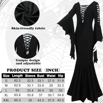Stunning Halloween Witch Costume Set for Women