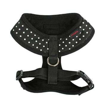 Puppia Dotty Dog Harness - Comfortable & Stylish for Small & Medium Dogs