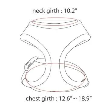 Puppia Dotty Dog Harness for Comfortable Walking & Training