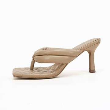 Stylish Rilista Women's Quilted Thong Heels Sandals