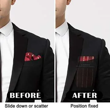 LADIZIO Pocket Square Holder for Men - Perfect Accessory