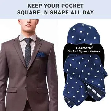 LADIZIO Pocket Square Holder for Men - Perfect Accessory