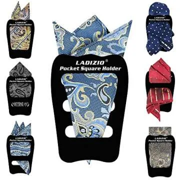 LADIZIO Pocket Square Holder for Men - Perfect Accessory