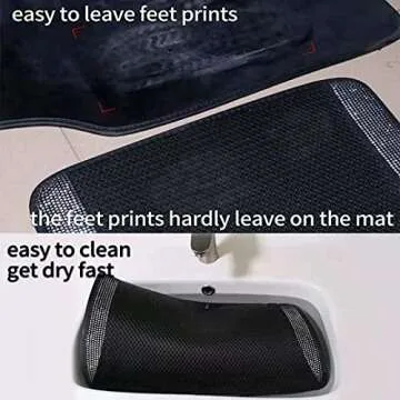 Shiny Bling Diamond Waterproof Anti Slip Car Floor Mats for Girls&Women,Upgraded Design with Friction,Rhinestone Breathable Universal Mats for Vehicles