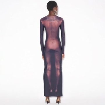 Chic Y2K 3D Body Print Dress for Fashion Lovers