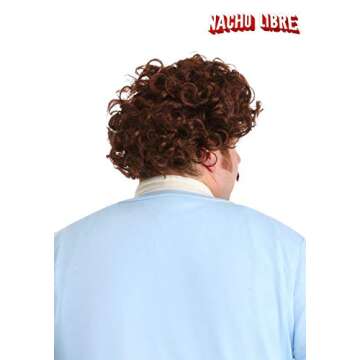 Fun Costumes Men's Nacho Libre Wig & Mustache Set Halloween Accessory Kit Standard
