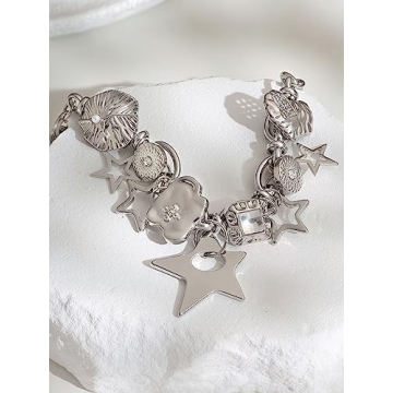 Cool Silver Star Pendant Choker Necklace for Women