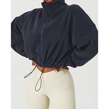 Stylish QINSEN Women's Fleece Jacket for Winter Warmth