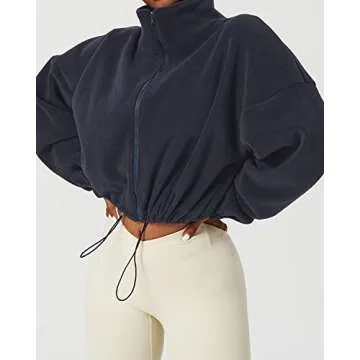 Stylish QINSEN Women's Fleece Jacket for Winter Warmth