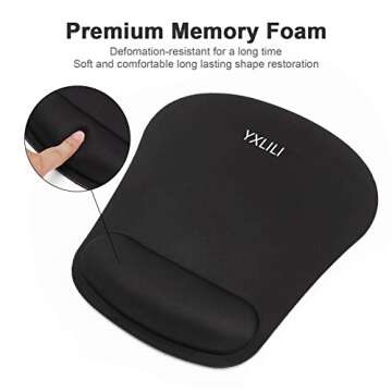 YXLILI Ergonomic Mouse Pad for Comfort & Pain Relief