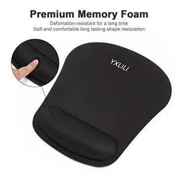 YXLILI Ergonomic Mouse Pad for Comfort & Pain Relief