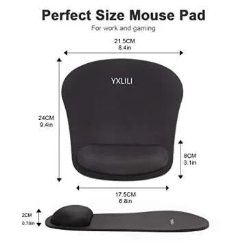 YXLILI Ergonomic Mouse Pad for Comfort & Pain Relief