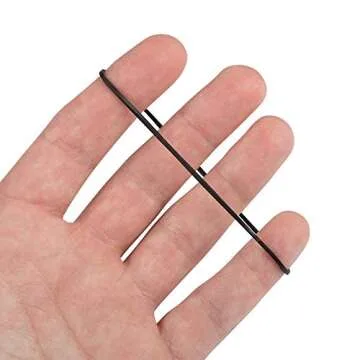 JAM PAPER Durable Rubber Bands - Size 19 - Black Multi-Purpose Rubberbands - 100/Pack