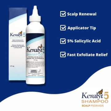 Keralyt 5 Anti-Dandruff Shampoo - Max Strength 5% Salicylic Acid for Scalp Health