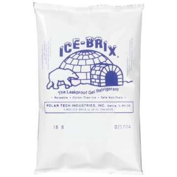 Polar Tech IB 6 Cold Packs - Reusable & Economical Ice Packs for All Occasions