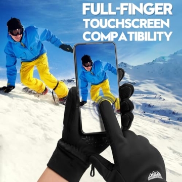 Bruvoalon Winter Gloves - Thermal Insulated, Touchscreen Ready