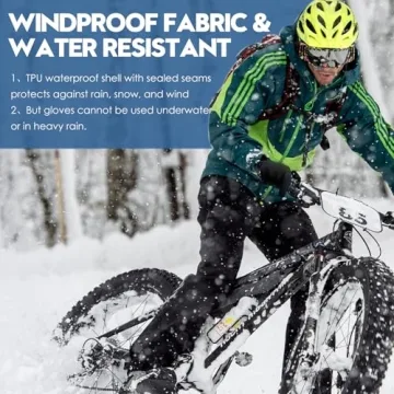 Bruvoalon Winter Gloves - Thermal Insulated, Touchscreen Ready