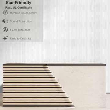 5 Pack Acoustic Panels,47.2x23.6x0.4 inch Acoustical Wall Panels,Large Soundproof Panels,Self-Adhesive Sound proof panels for walls,Acoustic Treatment for Recording Studio&Office Vertical,Black