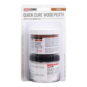 System Three Quick Cure Putty, Red Oak, 8-oz Kit