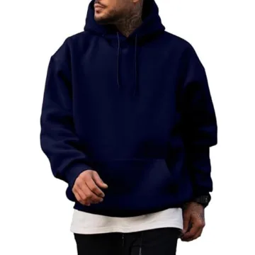 JMIERR 2024 Men's Hooded Cotton Sweatshirt - Casual Pullover