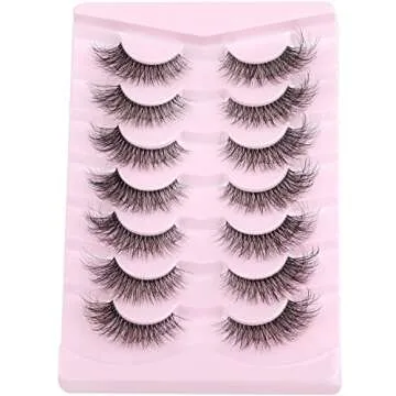 Kiromiro Fluffy Cat Eye False Eyelashes | Clear Band | Reusable