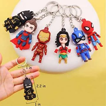 Superhero Bath Bomb Set with Keychains for Kids