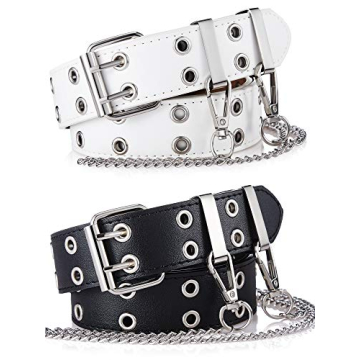 SATINIOR Double Grommet Belts for Stylish Versatility