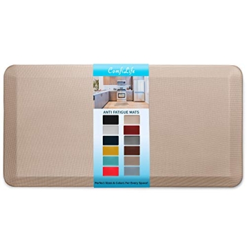 ComfiLife Anti Fatigue Floor Mat - 3/4 Inch Thick, Non-Slip Comfort for Home & Office