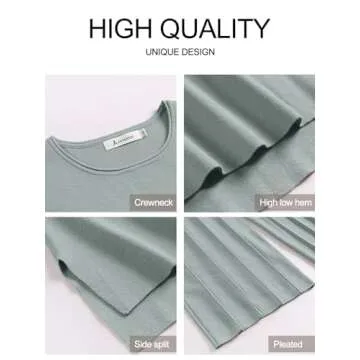 ANRABESS Women 2 Piece Outfits Casual Summer Sleeveless Tops Knit Pants Sweater Lounge Matching Sets 2025 Trendy Clothes Grey Green Small