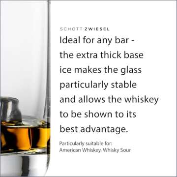 SCHOTT ZWIESEL Convention Whiskey Glass Set of 6 - Durable & Elegant