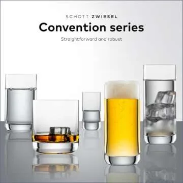 SCHOTT ZWIESEL Convention Whiskey Glass Set of 6 - Durable & Elegant
