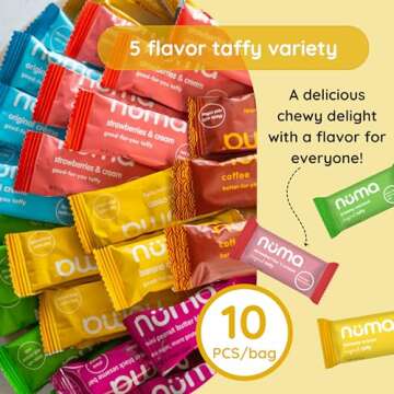 Numa Foods Healthy Chewy & Creamy Candy Variety Pack - Low Sugar, All-Natural, Gluten Free, High Pro...