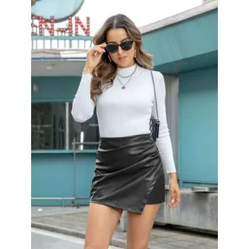 Stylish We1Fit Faux Leather Skorts for Women