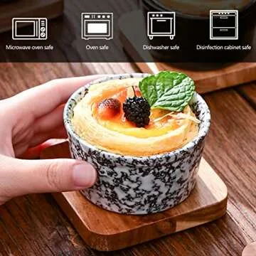 Artcome 6Pcs Ceramic Ramekin Set for Baking & Serving