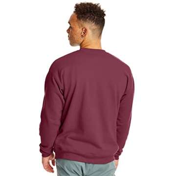 Hanes Men's EcoSmart Fleece Sweatshirt, Cotton-Blend Pullover, Crewneck Sweatshirt for Men (1 or 2 pack)