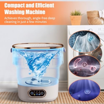 Portable Washing Machine with 16L Capacity Foldable Design
