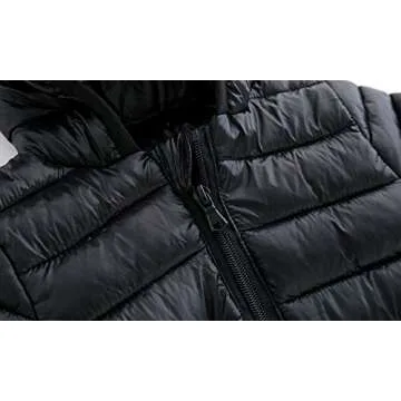 CECORC Winter Coats for Kids with Hoods Light Puffer Jacket for Girls, Boys | Baby, Infants, Toddlers, 4T,Black