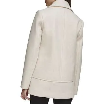 Kenneth Cole Women's Double Breast Wool Coat for Elegant Style