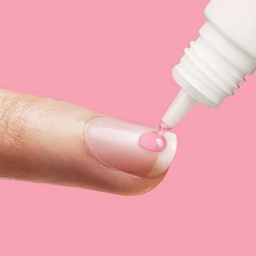 KISS PowerFlex Pink Nail Glue for Press On Nails, Ultra Hold Flex Formula Nail Adhesive, Includes One Bottle 3g (0.10 oz.) with Twist-Off Cap & Nozzle Tip Squeeze Applicator