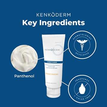 Kenkoderm Conditioner for Sensitive Hair - 8 oz Tube