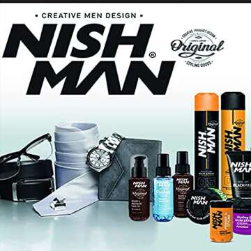 nishman Hair Styling Series (Matte Clay Wax Keratin M2, 100ml)