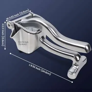 Lemon Squeezer Heavy Duty Juicer Hand Press Premium Quality Lemon Squeezer Manual Citrus Press Juice Extractor Lemon Lime Juicer Handheld Orange Juice Squeezer Fruit Juicer-Silver