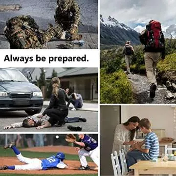 RHINO RESCUE IFAK Trauma First Aid Kit Medical Pouch for Car Home Travel Hiking (Black)