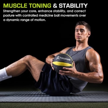 ProsourceFit Medicine Ball for Full Body & Core Workouts
