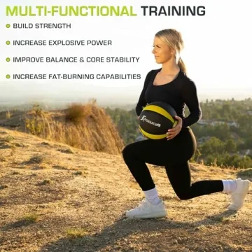 ProsourceFit Medicine Ball for Full Body & Core Workouts